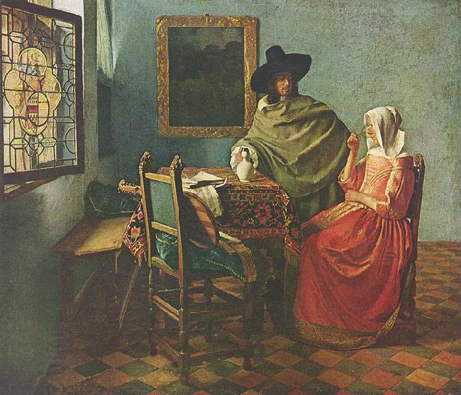 Johannes Vermeer The Wine Glass